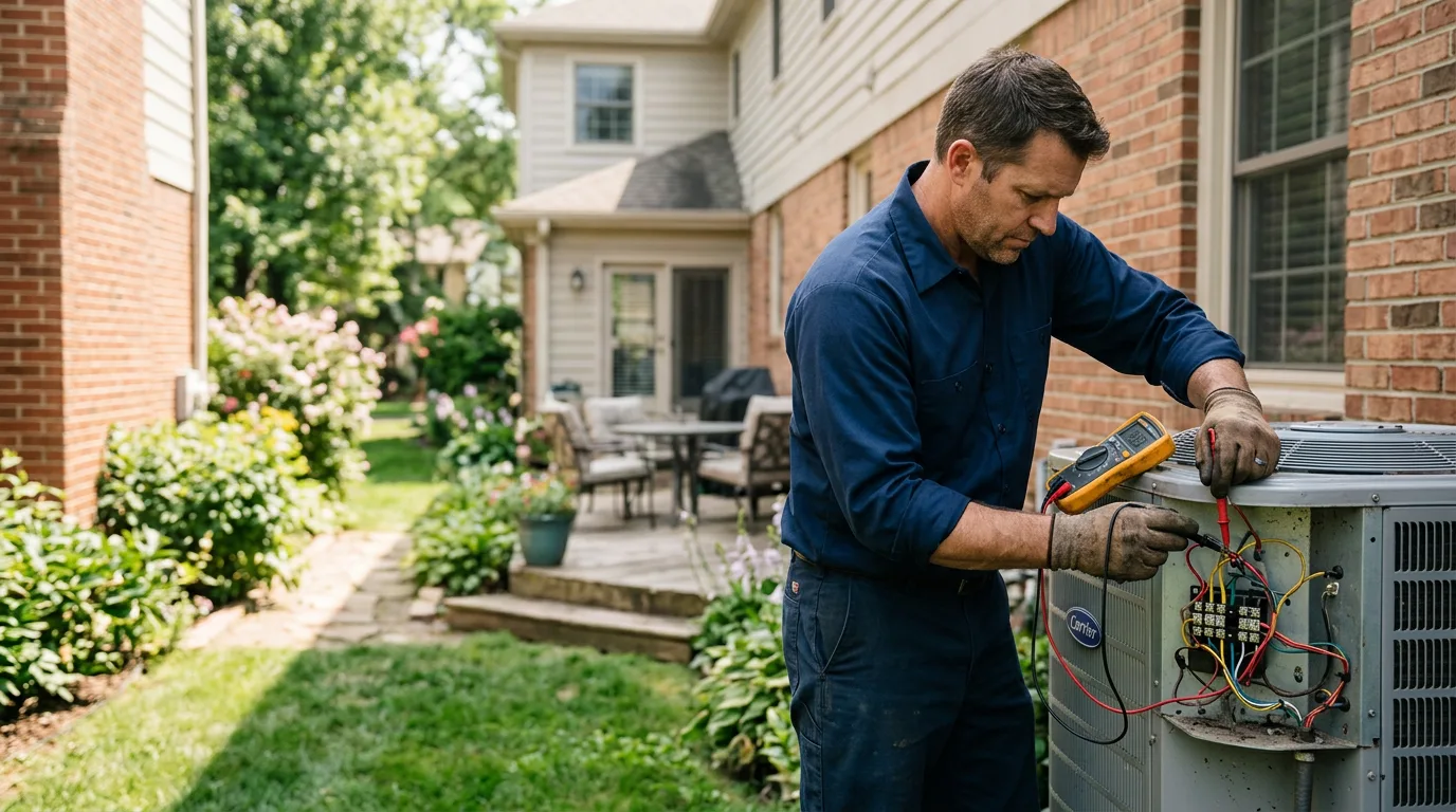 HVAC technician working near Thermal, CA